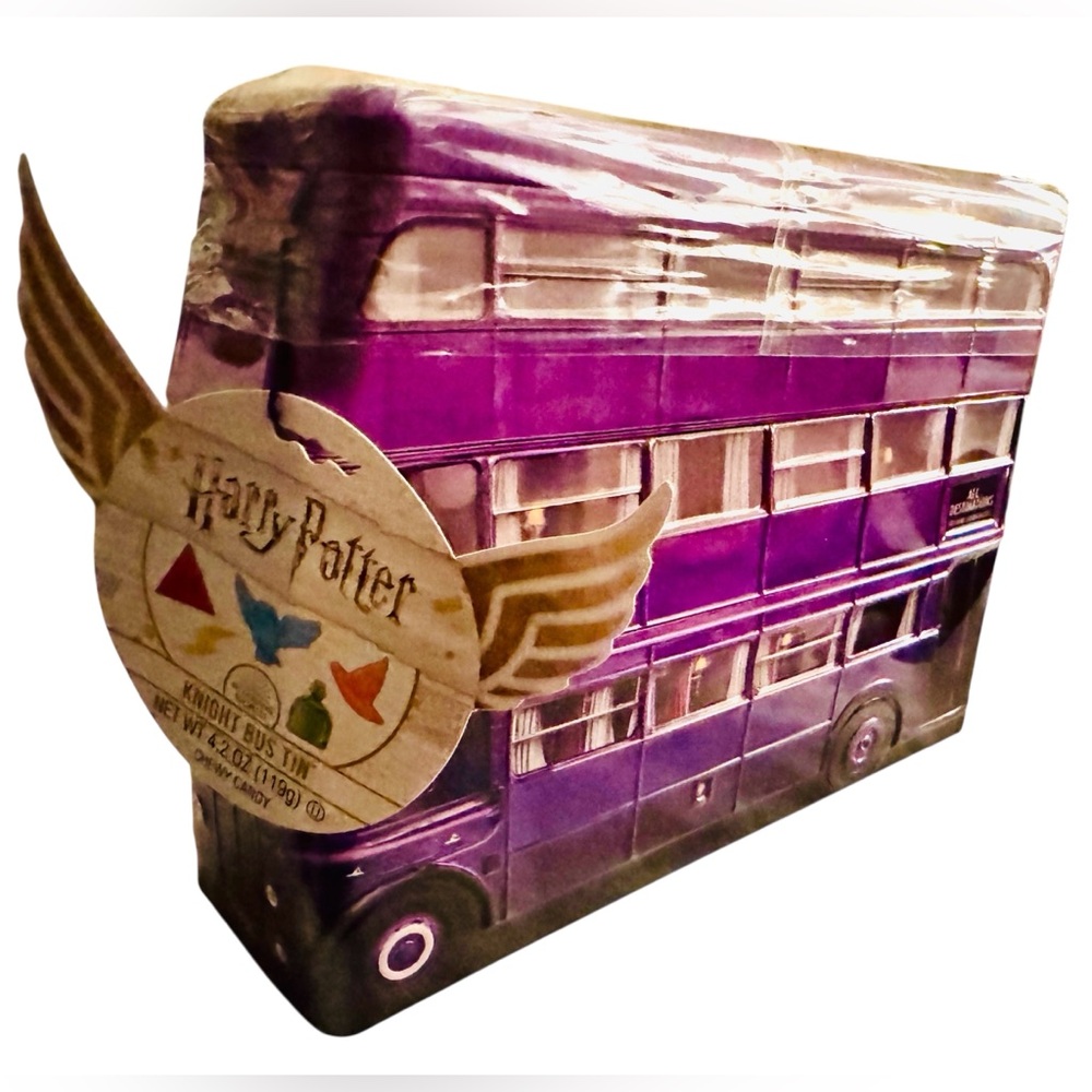 New Harry Potter Collectible Knight Bus 2019 Tin Bank With Candy